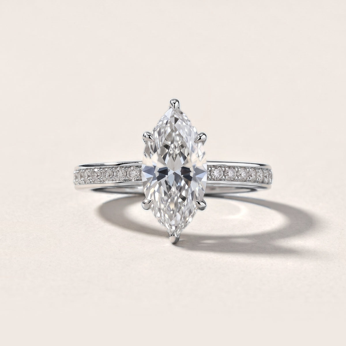 Brielle Channel Set Solitaire Marquise Diamond Engagement Ring in White Gold [studio-metal-20261024]