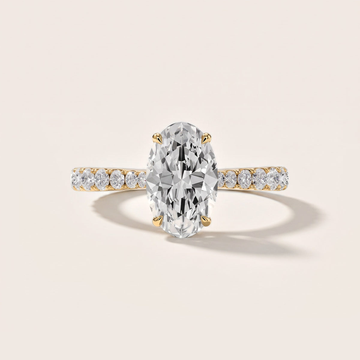 Gia Hidden Halo Pavé Oval Diamond Engagement Ring in Yellow Gold [studio-metal-20261024]