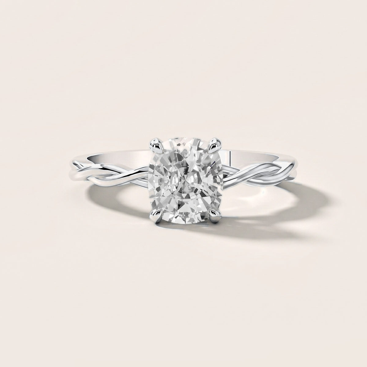 Iris Twist Cushion Diamond Engagement Ring in White Gold [studio-metal-20261024]