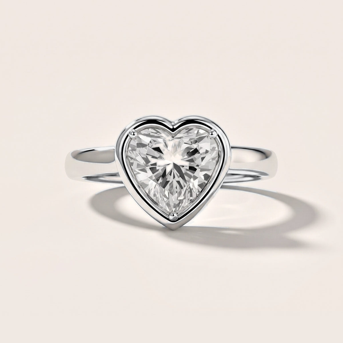 Alina Bezel Solitaire Heart Diamond Engagement Ring in Silver [studio-metal-20261024]