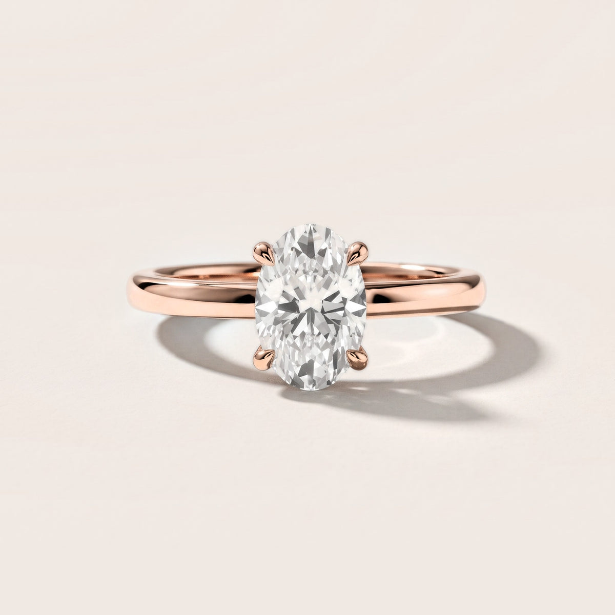 Charlotte Charm Solitaire Oval Diamond Engagement Ring in Rose Gold [studio-metal-20261024]