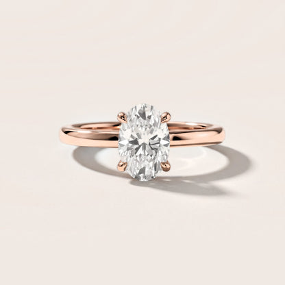 Charlotte Charm Solitaire Oval Diamond Engagement Ring in Rose Gold [studio-metal-20261024]
