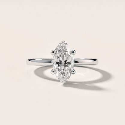 Iris Vintage Marquise Diamond Engagement Ring in White Gold [studio-metal-20261024]