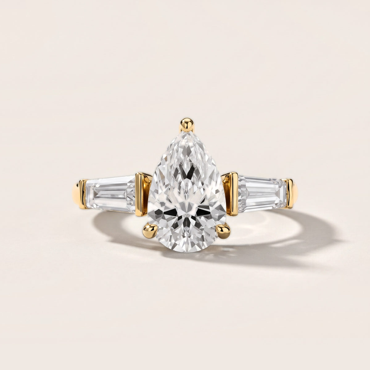 Layla Tapered Baguette Pear Diamond Engagement Ring in Yellow Gold [studio-metal-20261024]