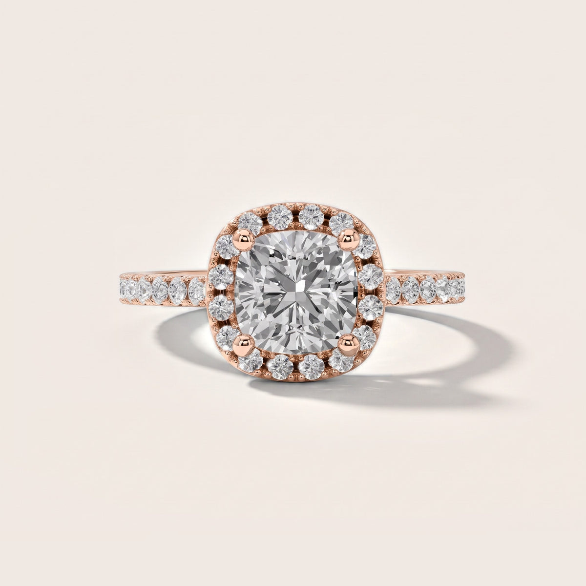 Sophie Halo Pavé Cushion Diamond Engagement Ring in Rose Gold [studio-metal-20261024]