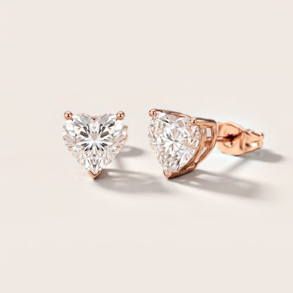 The Amora Heart Diamond Earrings in Rose Gold [studio-metal-20261024]