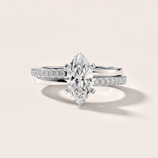 Edith Criss Cross Pavé Marquise Diamond Engagement Ring in Platinum [studio-metal-20261024]