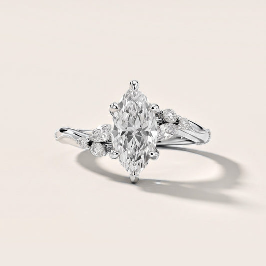 Joanna Milgrain Twist Marquise Diamond Engagement Ring in Platinum [studio-metal-20261024]