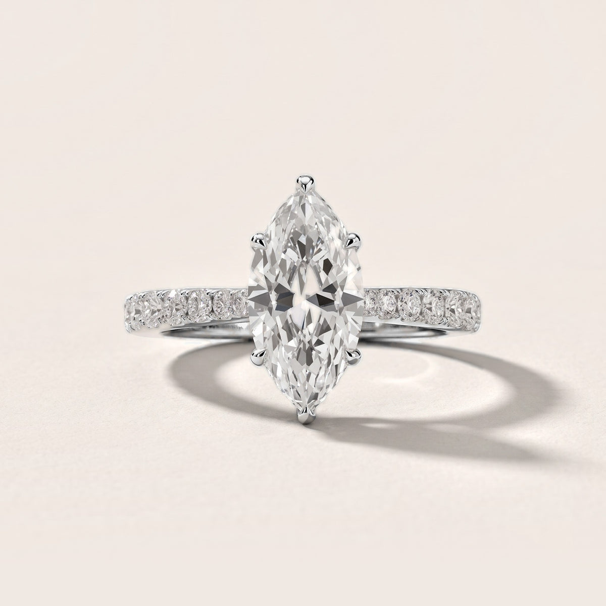 Gia Hidden Halo Pavé Marquise Diamond Engagement Ring in White Gold [studio-metal-20261024]
