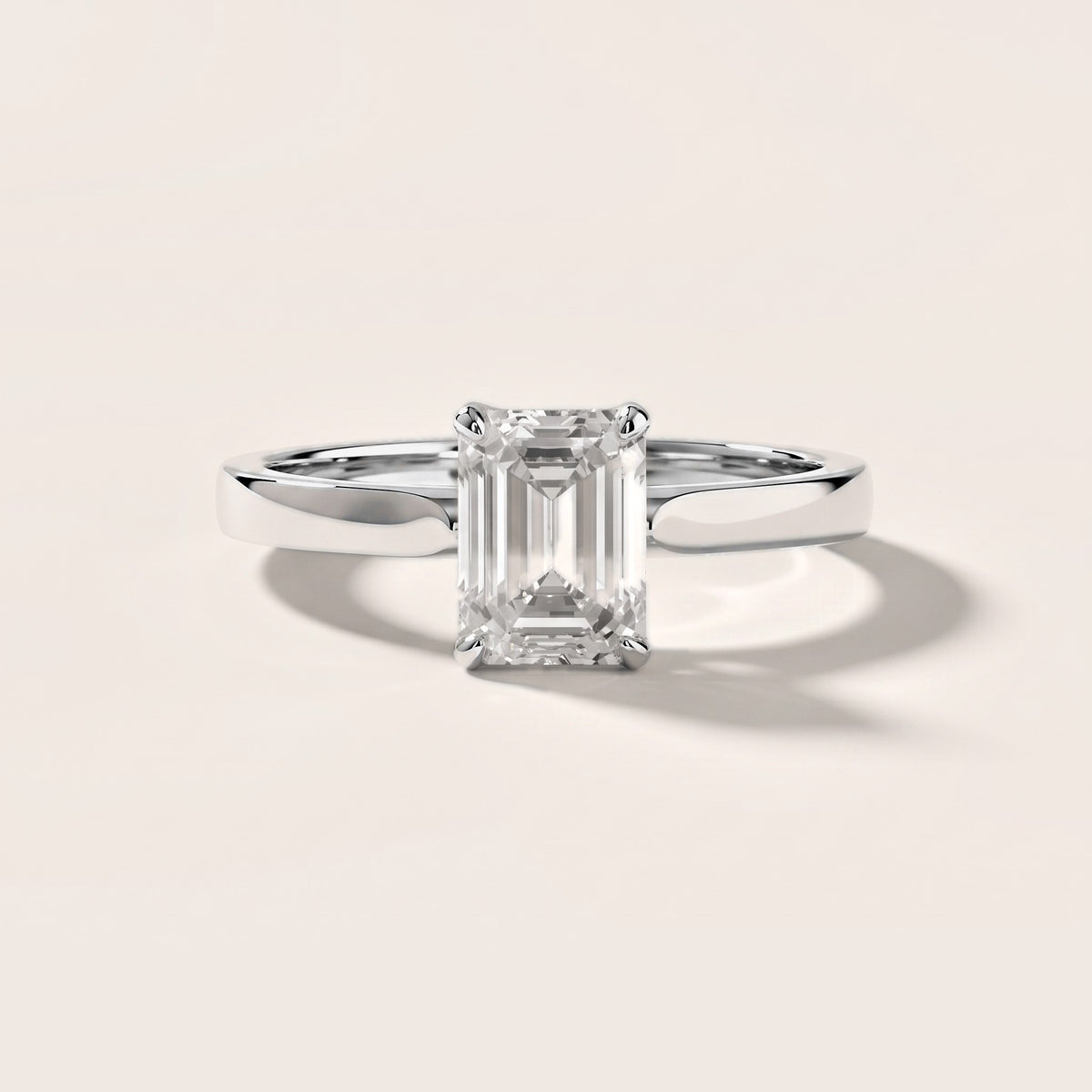 Isabella Bloom Solitaire Emerald Diamond Engagement Ring in Platinum [studio-metal-20261024]