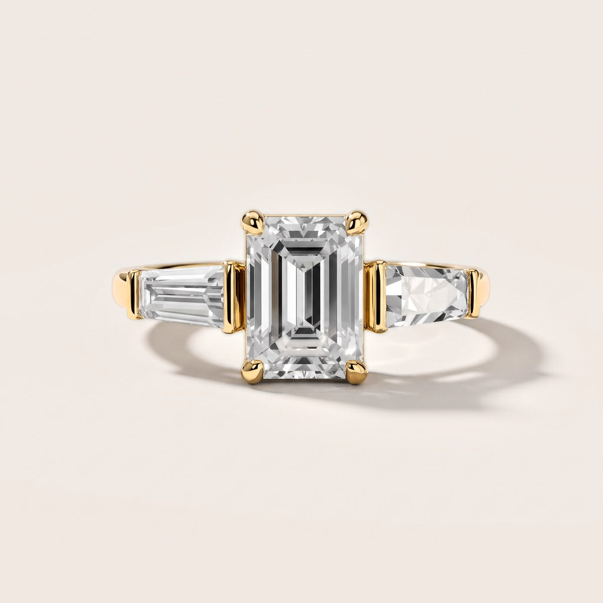 Layla Tapered Baguette Emerald Diamond Engagement Ring in Yellow Gold [studio-metal-20261024]