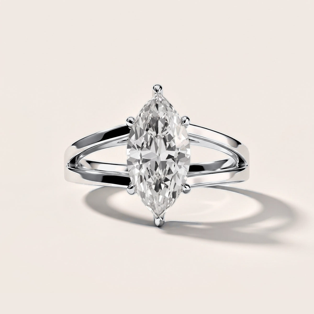Giselle Solitaire Split Shank Marquise Diamond Engagement Ring in Platinum [studio-metal-20261024]