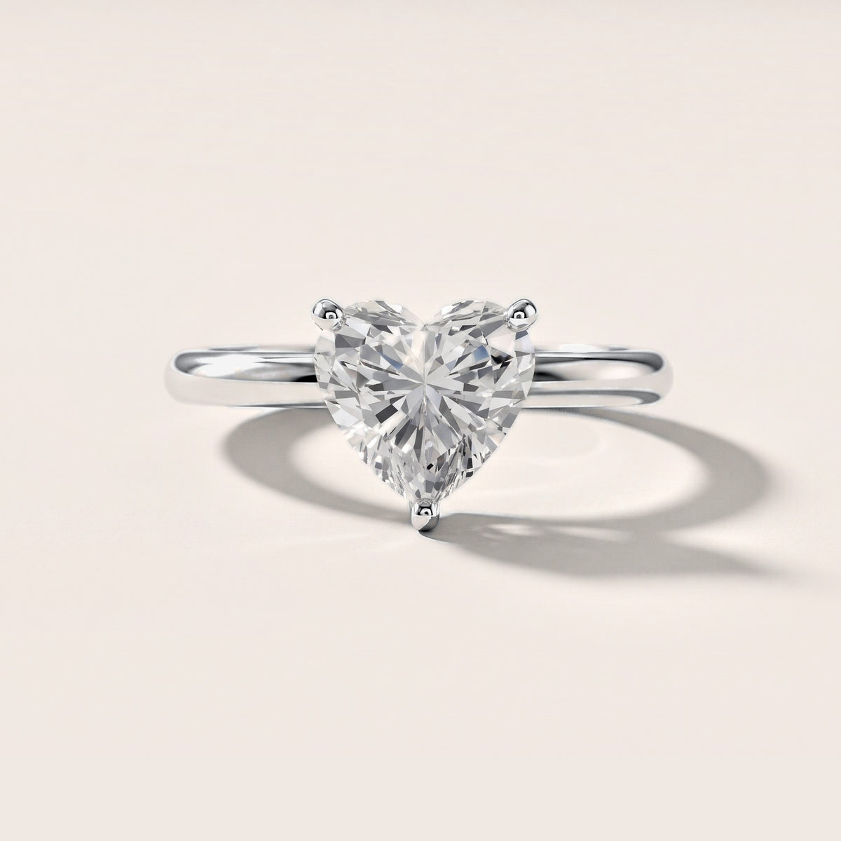 Elena Solitaire Heart Diamond Engagement Ring in White Gold [studio-metal-20261024]
