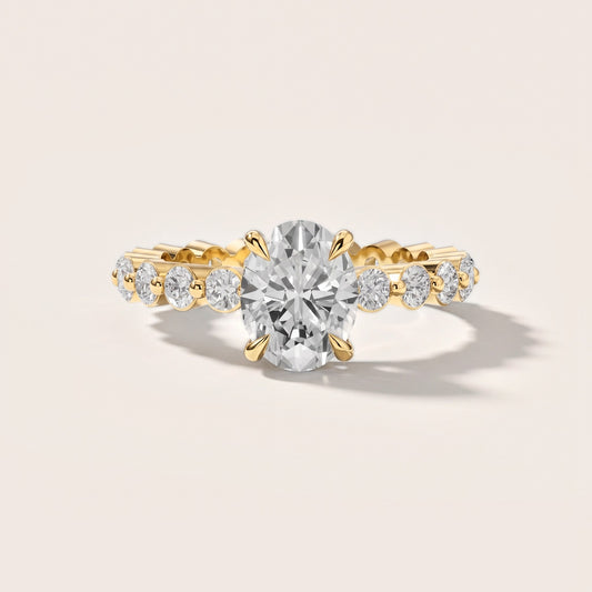 Piper Sidestone Oval Diamond Engagement Ring in Yellow Gold [studio-metal-20261024]