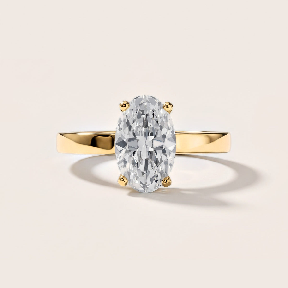 Delia Solitaire Oval Diamond Engagement Ring in Yellow Gold [studio-metal-20261024]