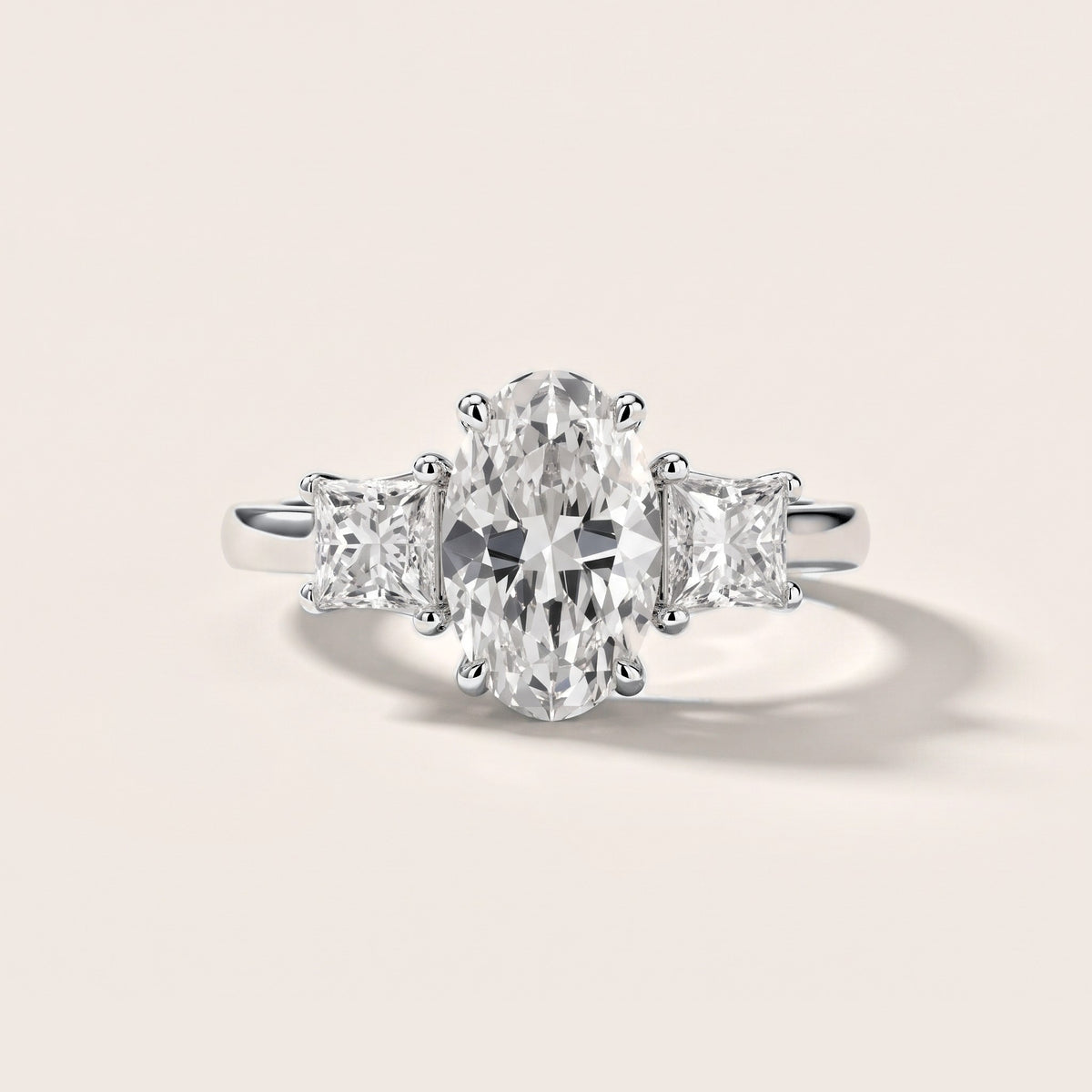 Sienna Three-Stone Oval Diamond Engagement Ring in Silver [studio-metal-20261024]