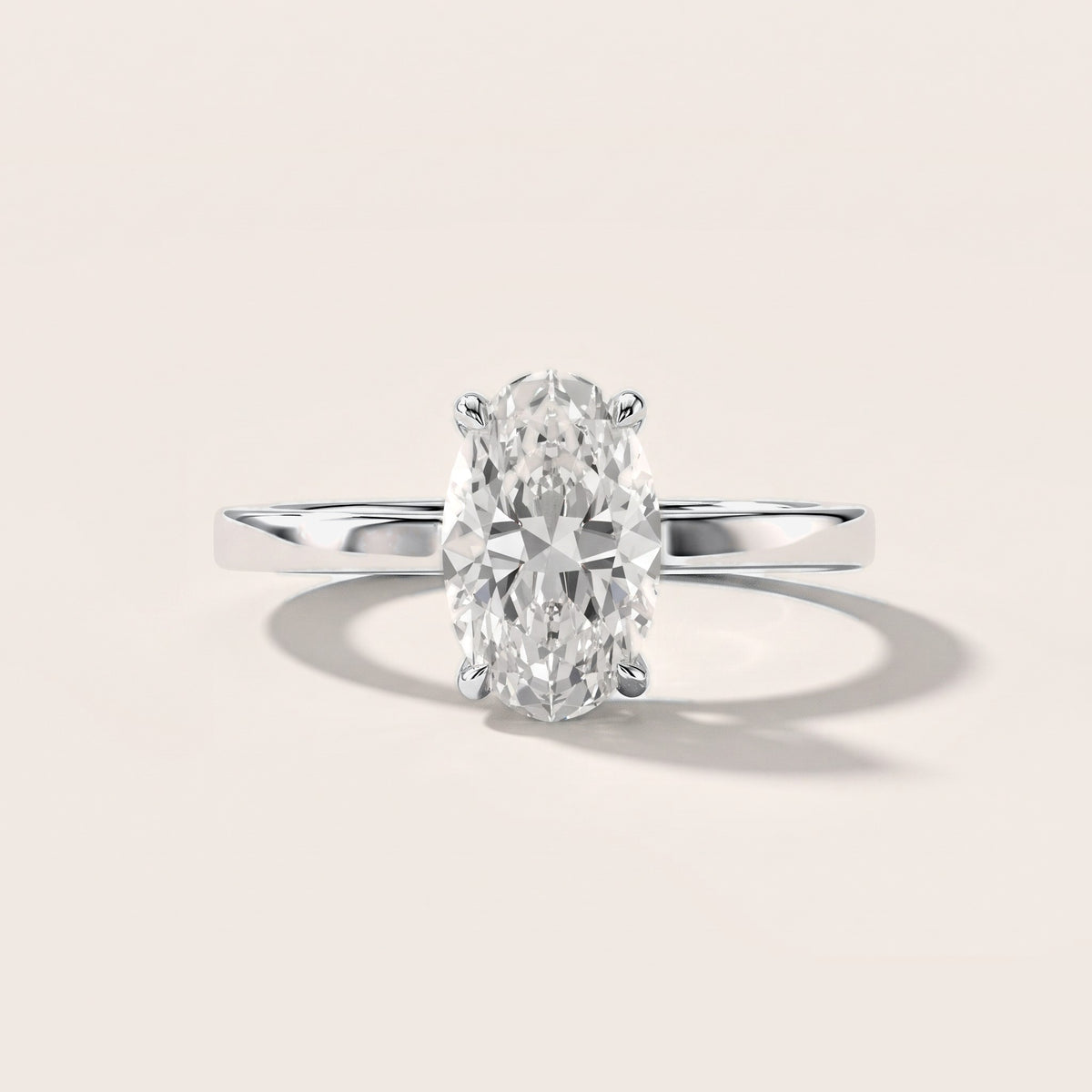 Kaia Solitaire Oval Diamond Engagement Ring in White Gold [studio-metal-20261024]