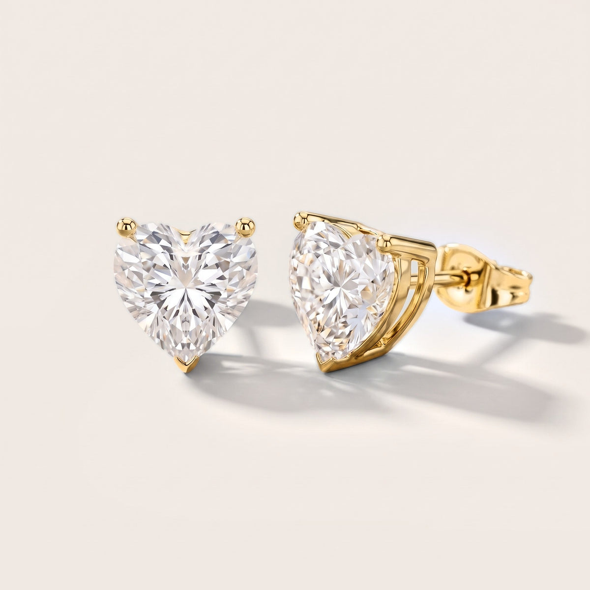 The Amora Heart Diamond Earrings in Yellow Gold [studio-metal-20261024]