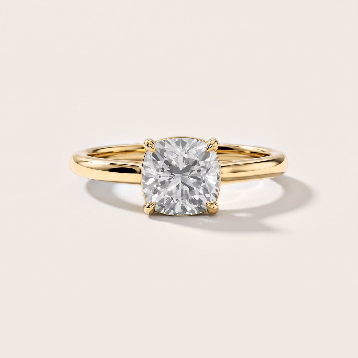 Sadie Cathedral Solitaire Cushion Diamond Engagement Ring in Yellow Gold [studio-metal-20261024]