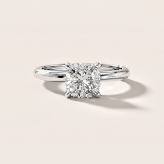 Amaya Hidden Halo Cushion Diamond Engagement Ring in White Gold [studio-metal-20261024]