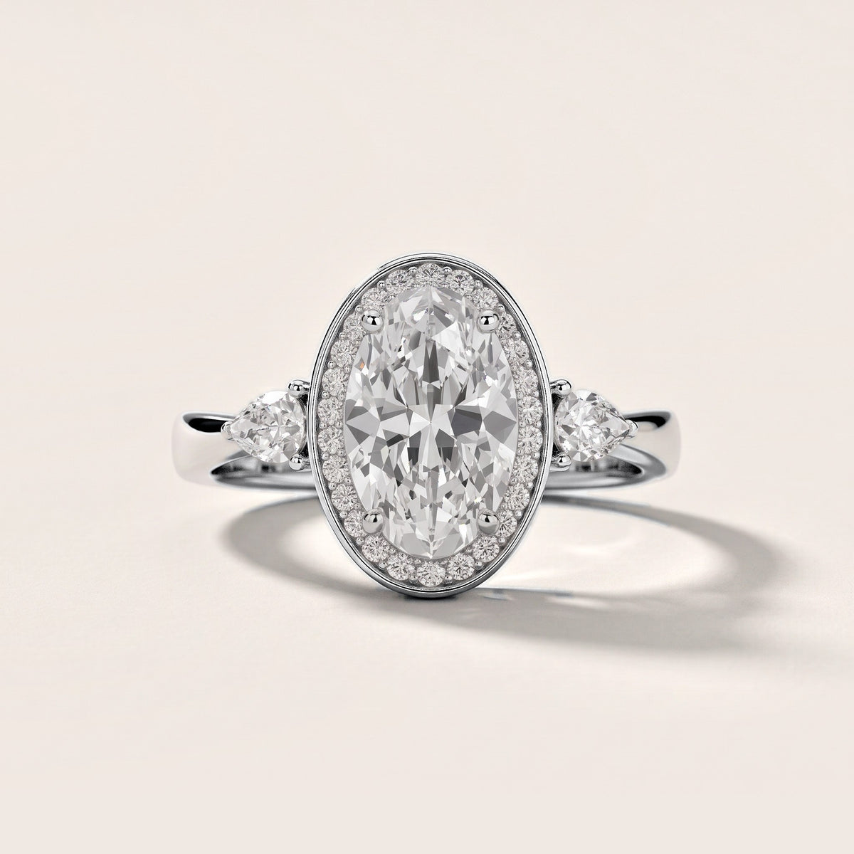 Eliza Halo Sidestone Oval Diamond Engagement Ring in Platinum [studio-metal-20261024]