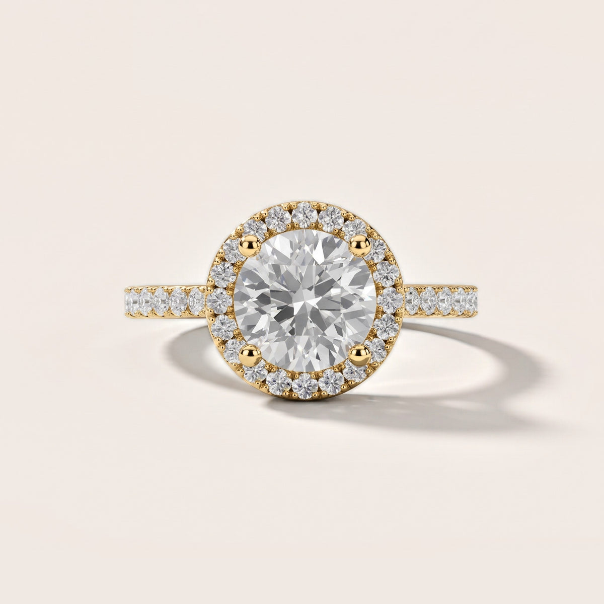 Sophie Halo Pavé Round Diamond Engagement Ring in Yellow Gold [studio-metal-20261024]