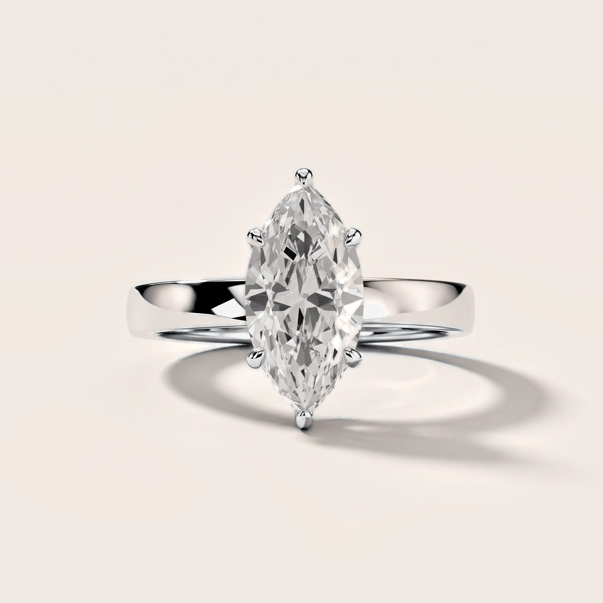 Lara Hidden Halo Marquise Diamond Engagement Ring in Platinum [studio-metal-20261024]