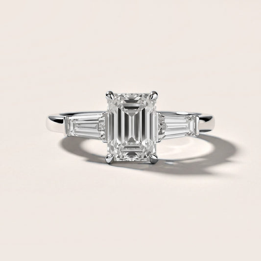 Eloise Tapered Baguette Emerald Diamond Engagement Ring in White Gold [studio-metal-20261024]