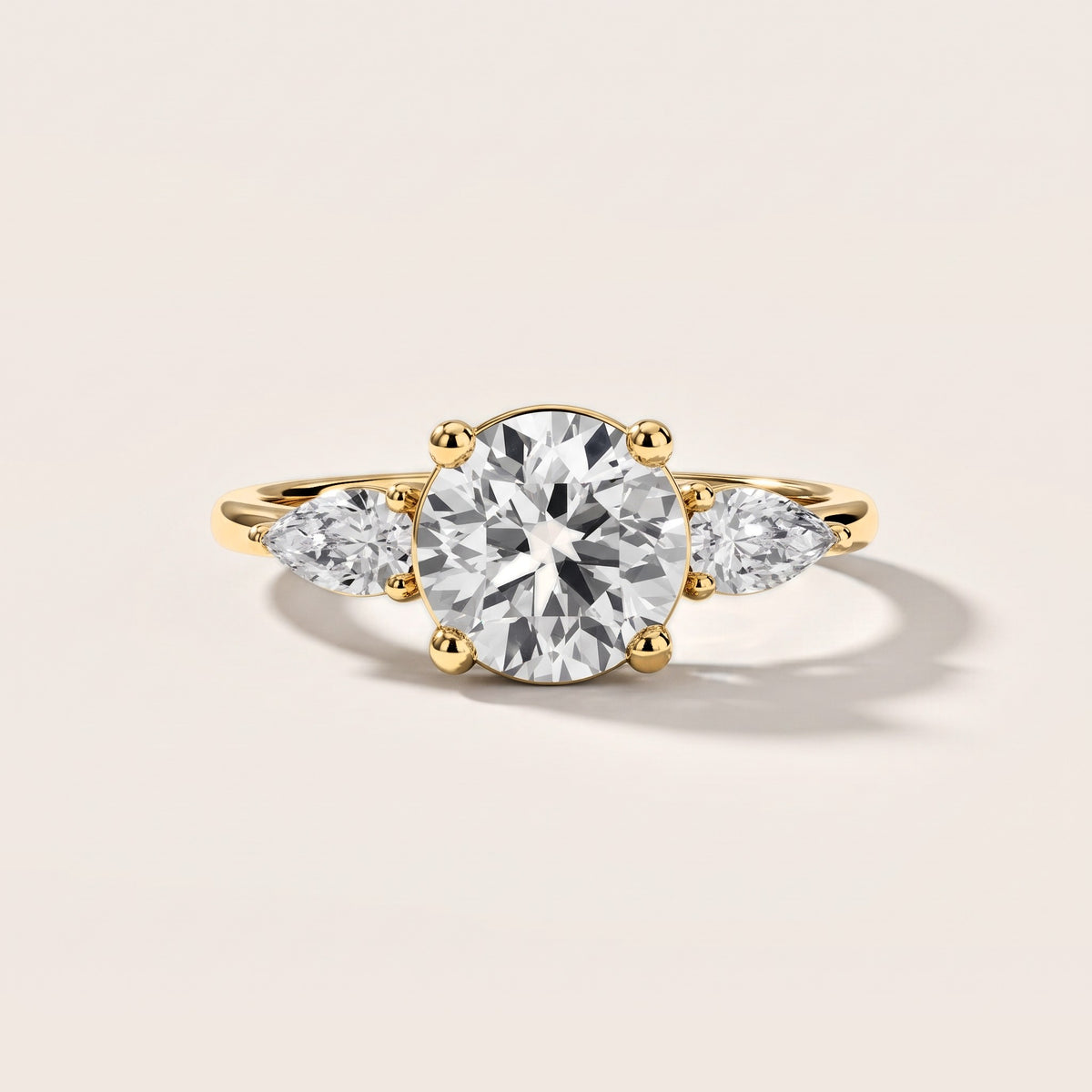 Faye Three-Stone Trellis Round Diamond Engagement Ring in Yellow Gold [studio-metal-20261024]