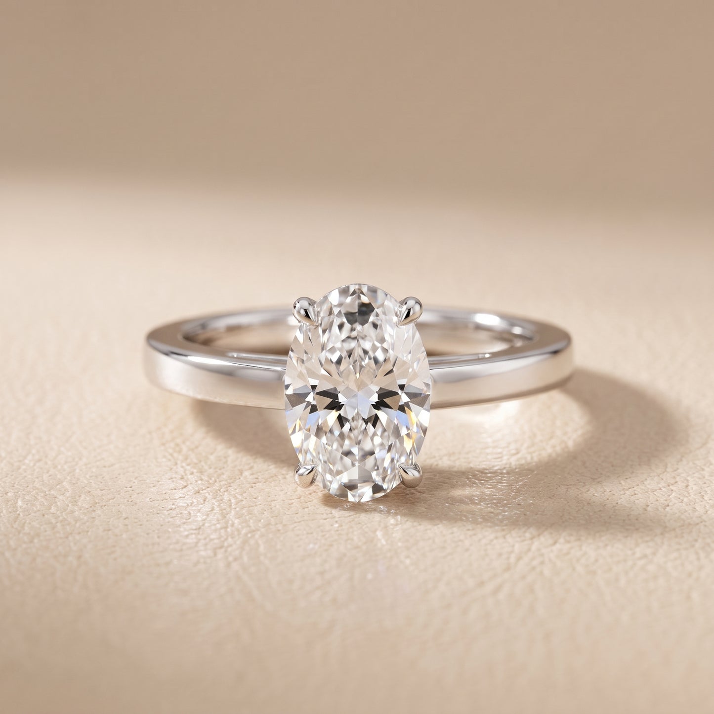 Kaia Solitaire Oval Diamond Ring in Platinum - front.jpg