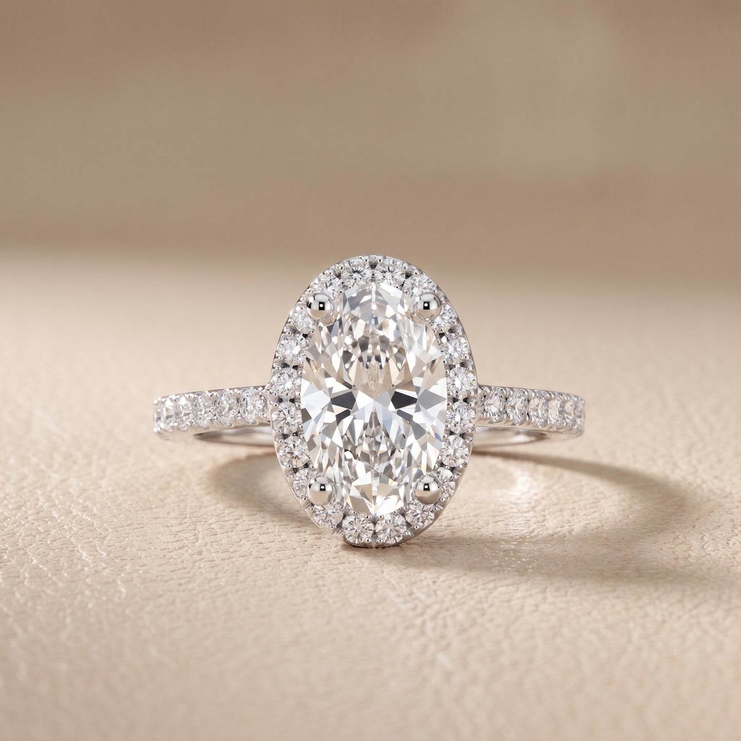 Sophie Halo Pavé Oval Diamond Ring in Platinum - front.jpg