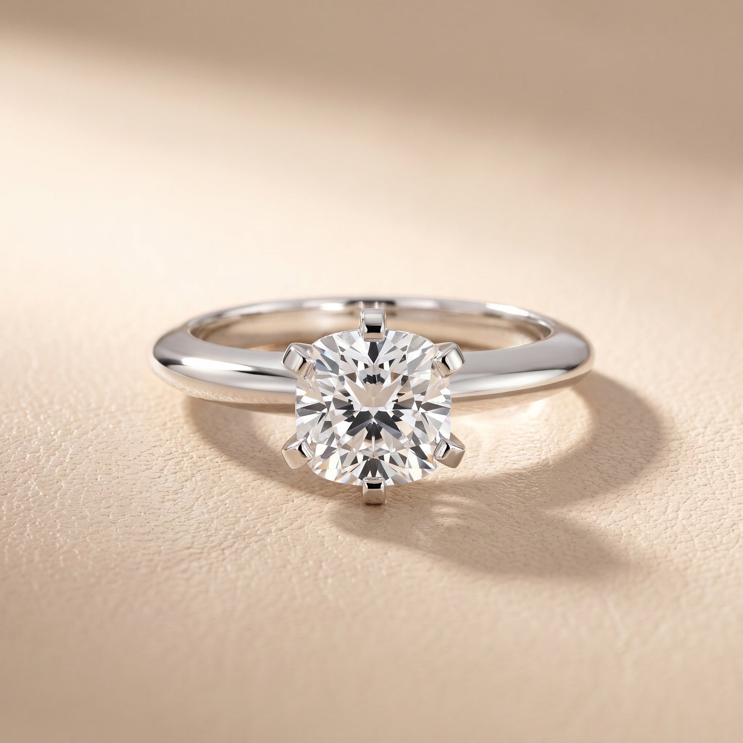 Amira Six-Prong Solitaire Cushion Diamond Engagement Ring in Platinum - front.jpg