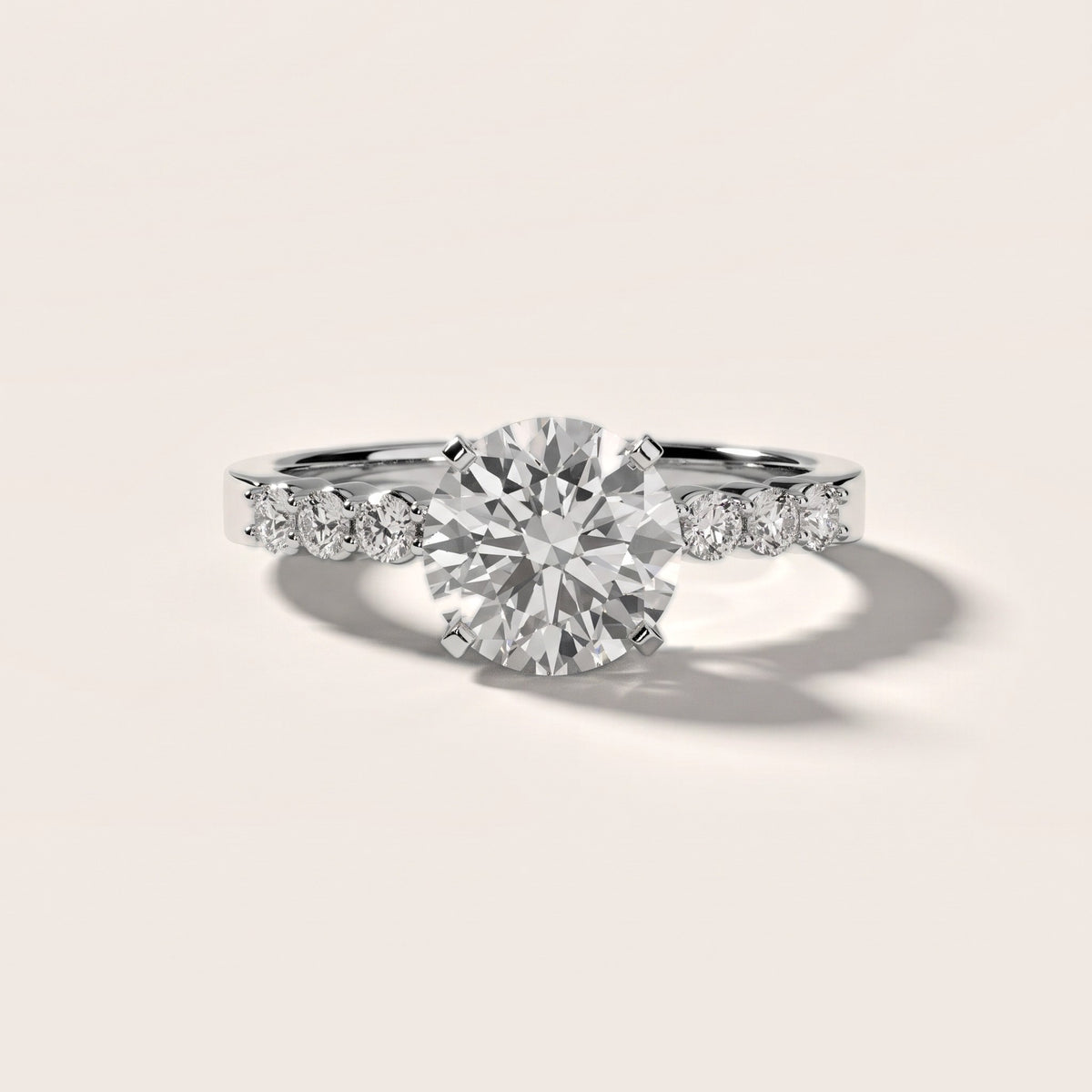 Martina Scalloped Pavé Round Diamond Engagement Ring in Silver - front.jpg