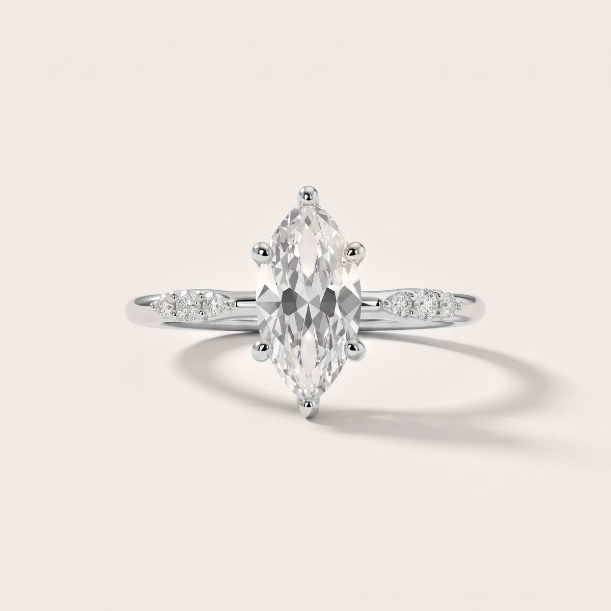 Sheila Pavé Marquise Diamond Engagement Ring in Silver - front.jpg