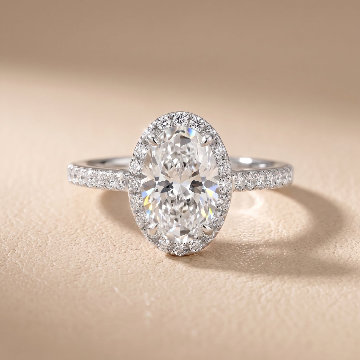 Alma Halo Pavé Oval Diamond Ring in White Gold - front.jpg