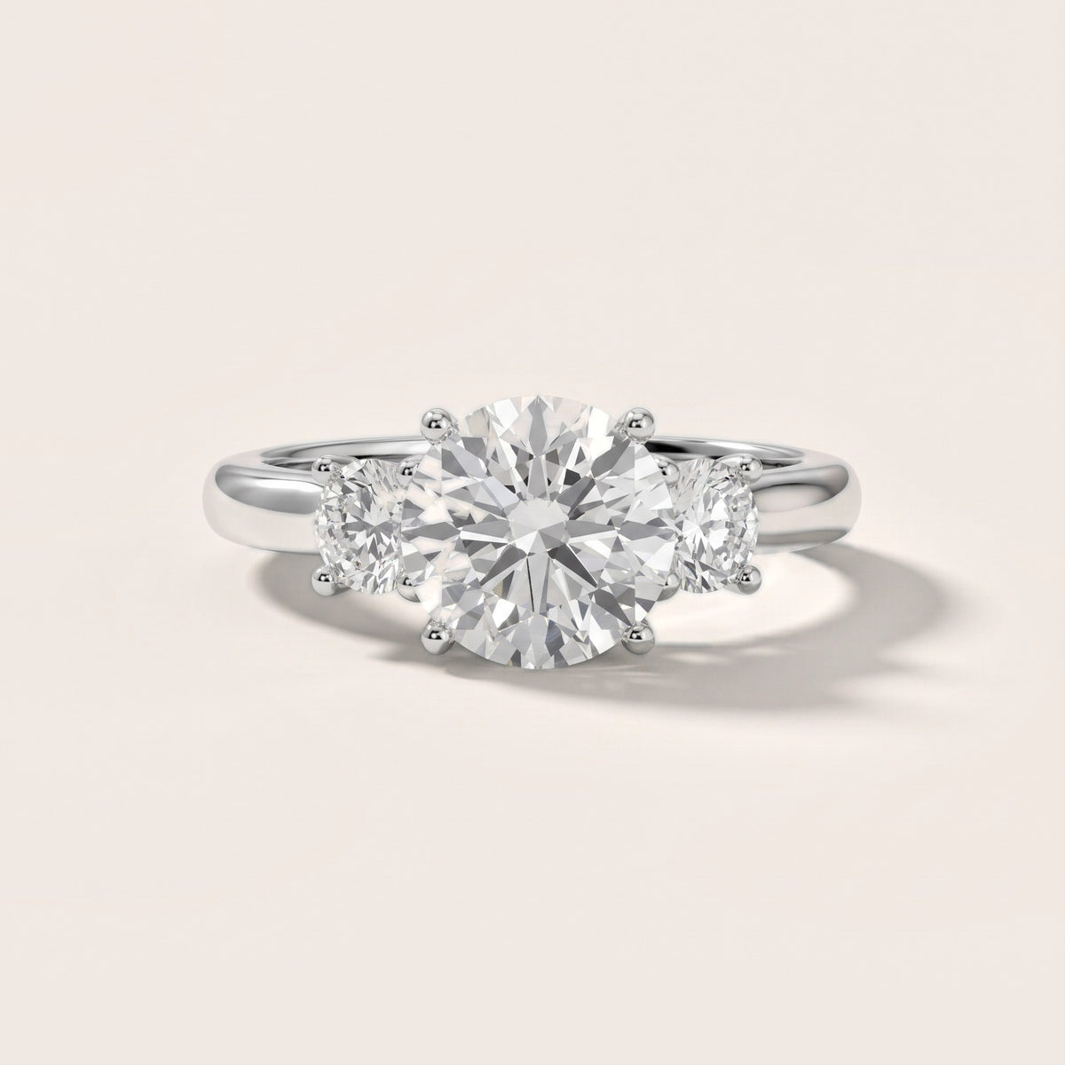 Zara Three-Stone Round Diamond Engagement Ring in Silver - front.jpg
