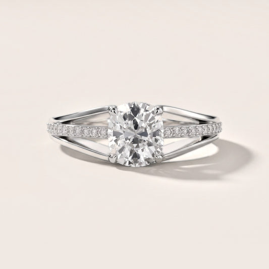 Lucinda Split Shank Cushion Diamond Engagement Ring in Platinum [studio-20261024]