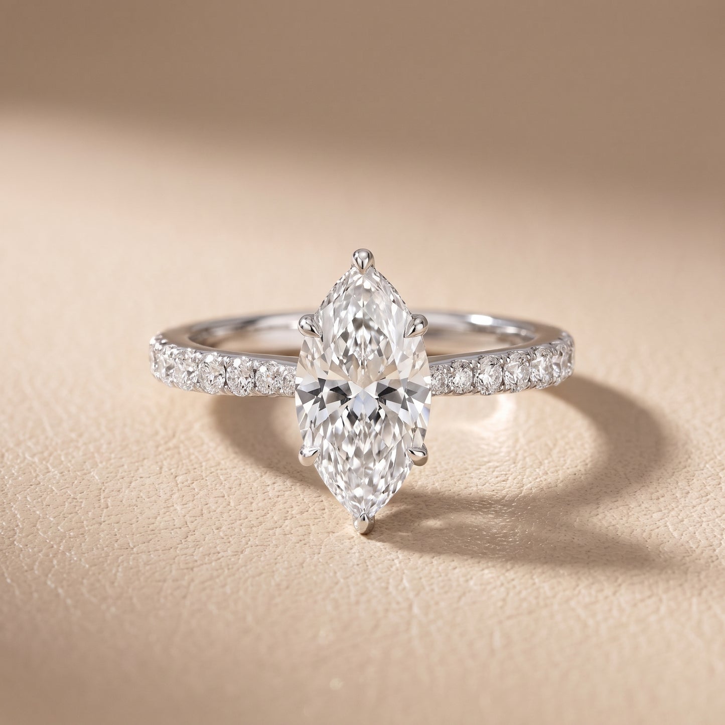 Gia Hidden Halo Pavé Marquise Diamond Ring in White Gold - front.jpg
