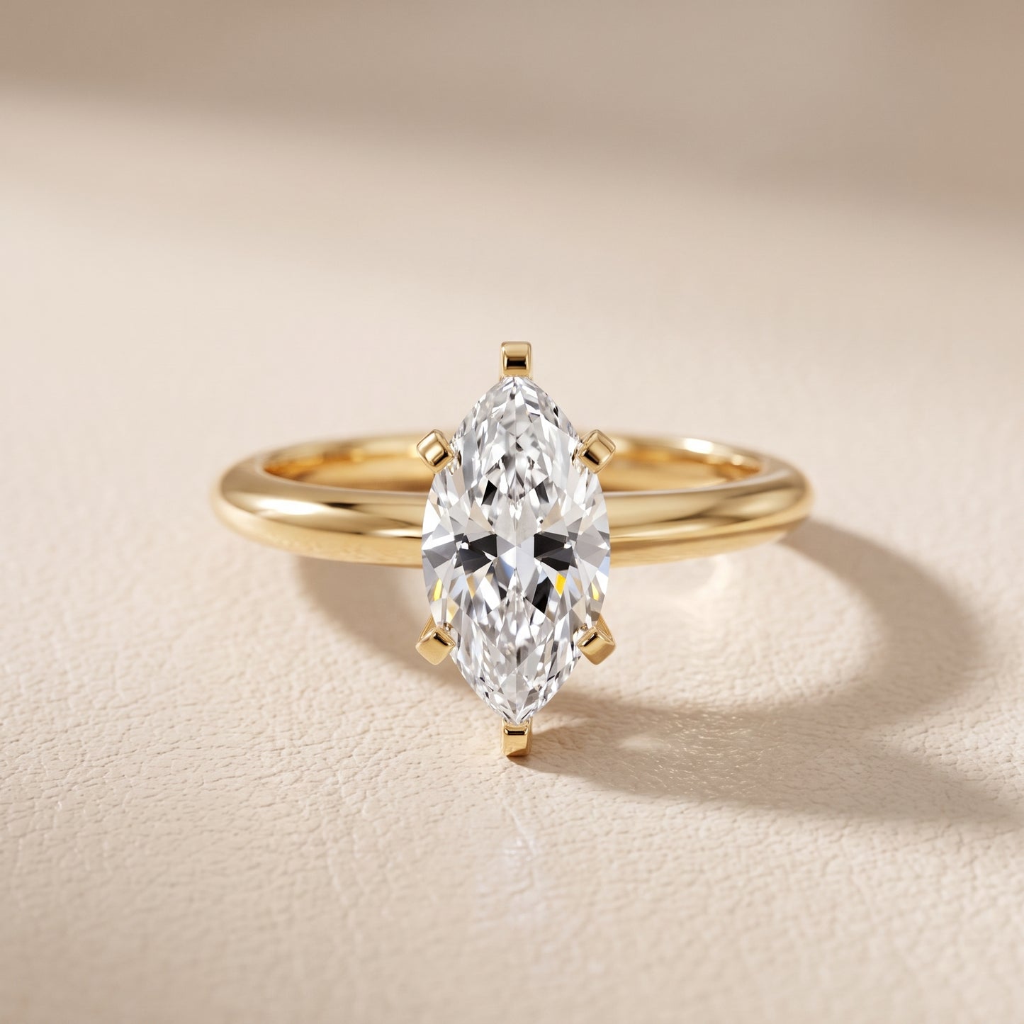 Amira Six-Prong Solitaire Marquise Diamond Engagement Ring in Yellow Gold - front.jpg