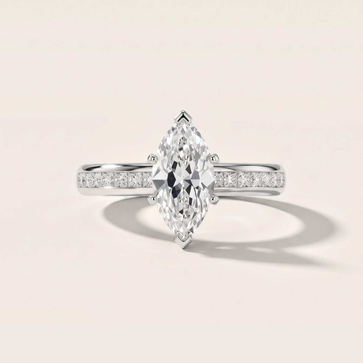 Solano Channel Set Marquise Diamond Engagement Ring in Platinum - front.jpg