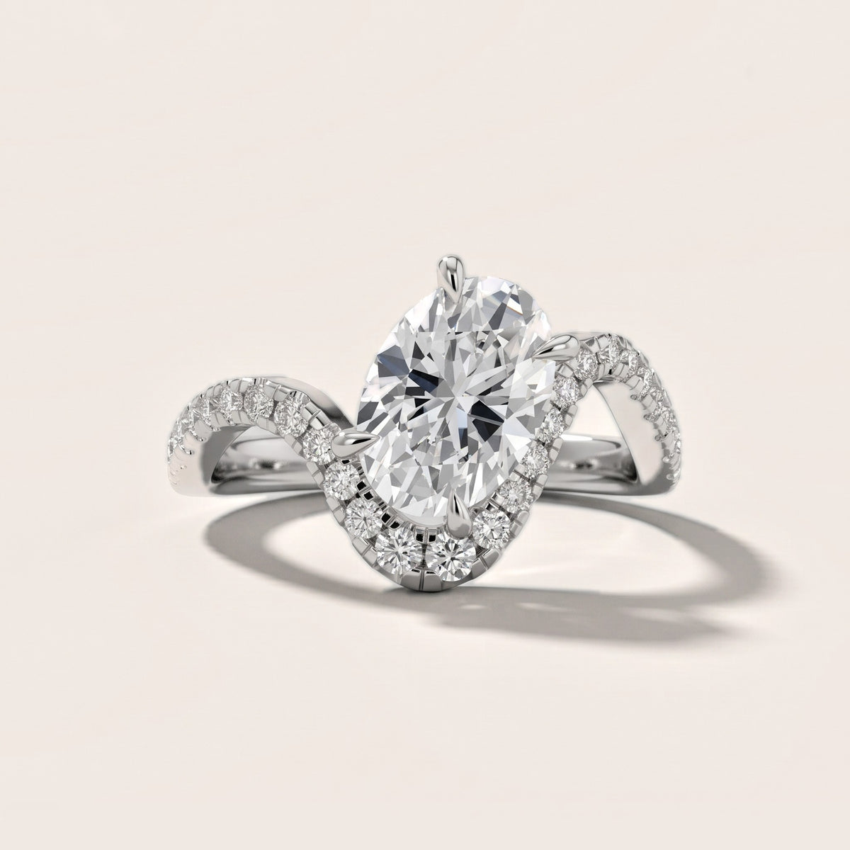 Cambria Bypass Pavé Oval Diamond Engagement Ring in Silver - front.jpg