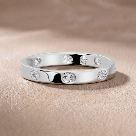 Alessia Bezel Oval & Round Diamond Eternity Band in White Gold - front.jpg