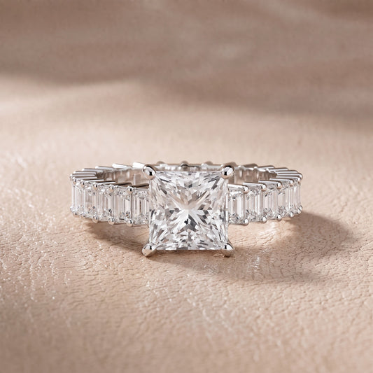 Mallory Shared Prong Princess Diamond Engagement Ring in Platinum - front.jpg