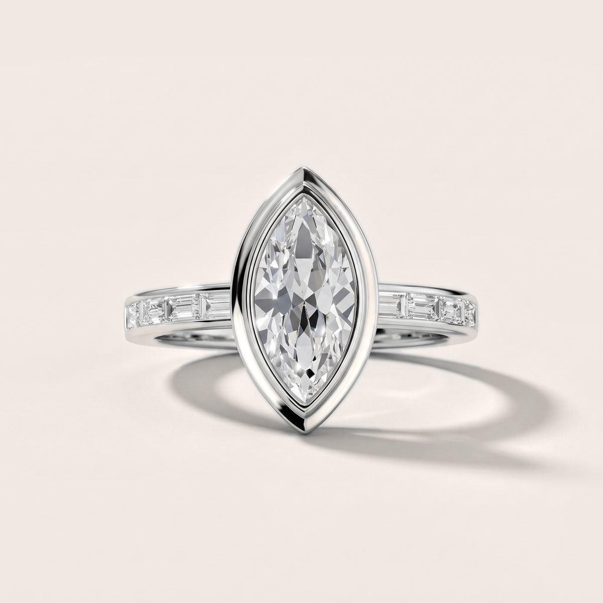 Darcy Bezel Channel Set Marquise Diamond Engagement Ring in Silver - front.jpg