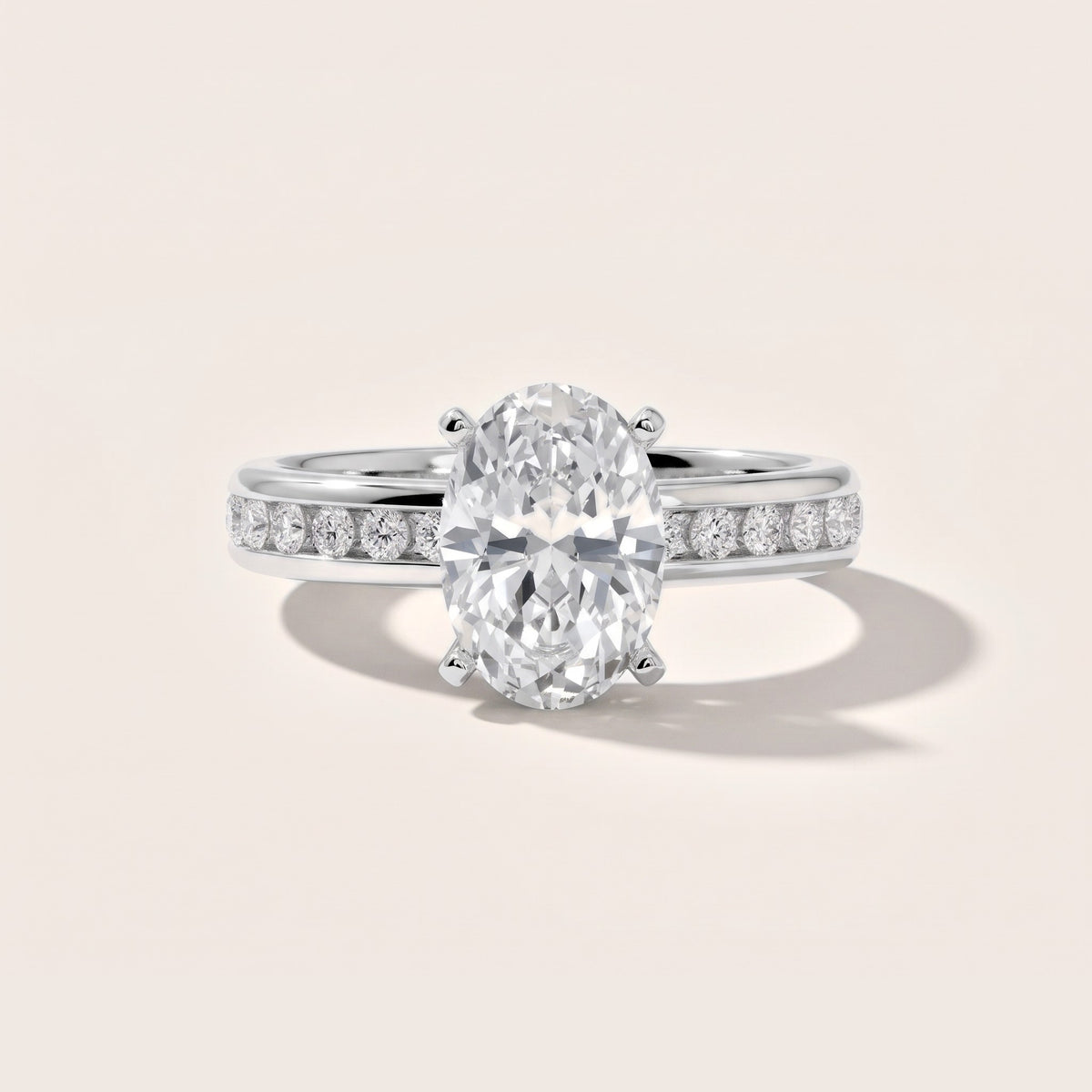 Avalon Channel Set Oval Diamond Engagement Ring in Silver - front.jpg