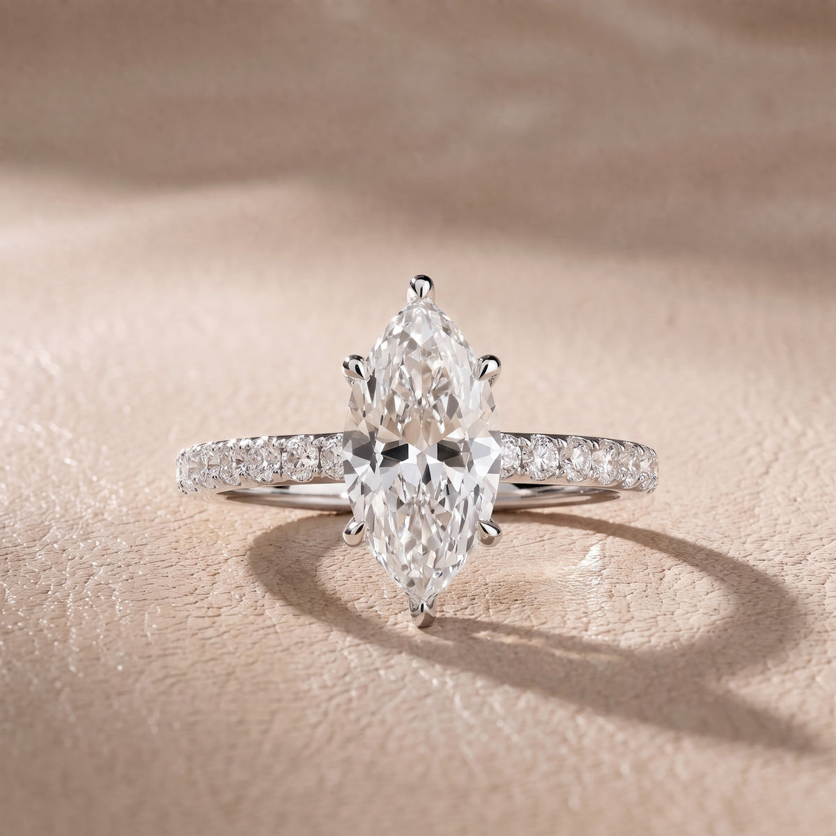 Thea Hidden Halo Pavé Marquise Diamond Engagement Ring in White Gold - front.jpg
