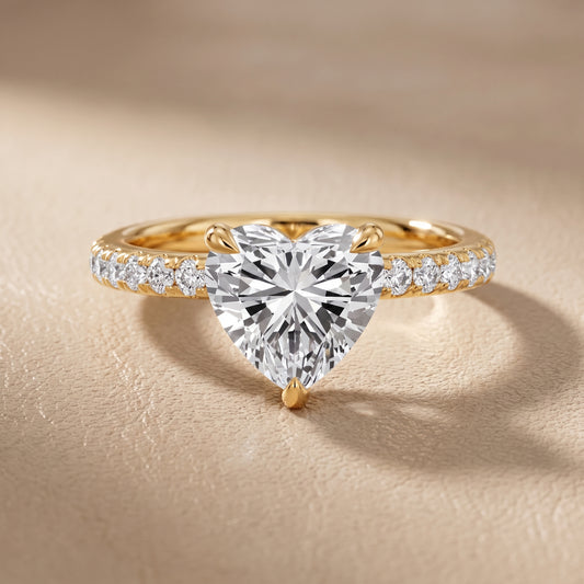 Maya Hidden Halo Pavé Heart Diamond Engagement Ring in Yellow Gold - front.jpg