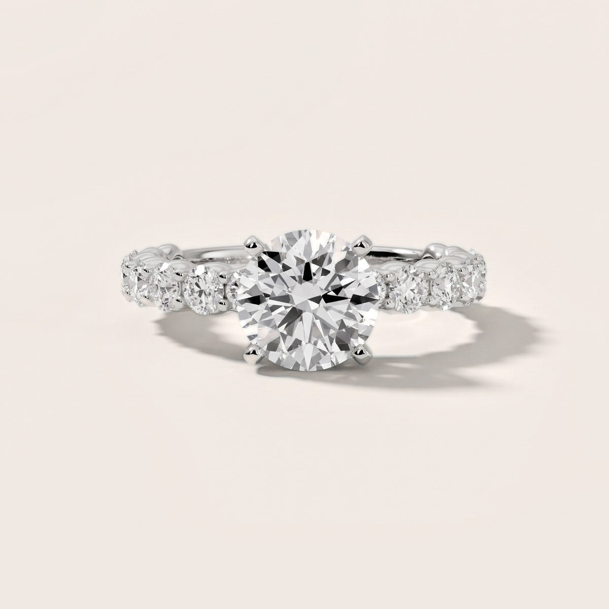 Leta Infinity Pavé Round Diamond Engagement Ring in Platinum - front.jpg