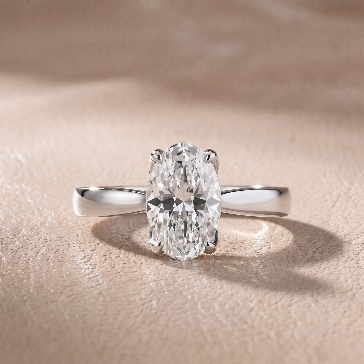 Lucia Solitaire Six-Prong Oval Diamond Engagement Ring in Platinum - front.jpg