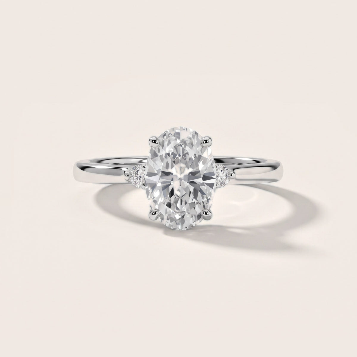 Teodora Floating Three-Stone Oval Diamond Engagement Ring in White Gold - front.jpg